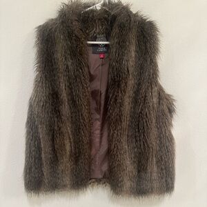 Vince Camuto Brown Teddy Jacket